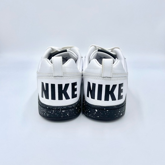 Nike Court Borough Low SE White Black Leather Trainer 916760-100 Men’s size 9.5 - Picture 6 of 12